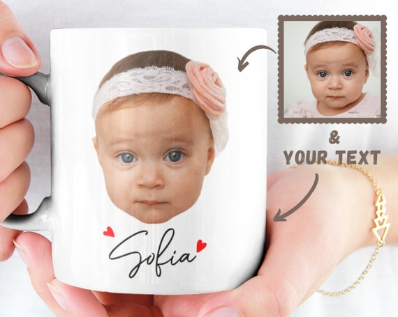 Tazas personalizadas con texto de imagen, taza de café personalizada con  regalos fotográficos para mamá, papá, amante, familia, diseño de cerámica  de