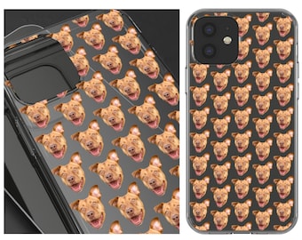 Personalized Phone Case Dog Pattern - Custom Pet iPhone Case - Dog Phone Case Personalized - Custom Puppy iPhone Case - iPhone 12 Case Dog