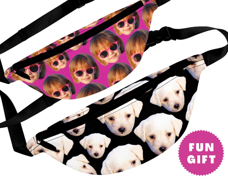 CUSTOM FANNY PACK Dog Bag Pack Pet Lover Gift Funny Dog Etsy
