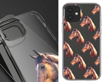 Horse Phone Case - Custom Phone Case - Custom Horse Face Phone Case - Personalized iPhone 13 12 11 Pro Max mini 7/8 XR XS Max Galaxy Cases