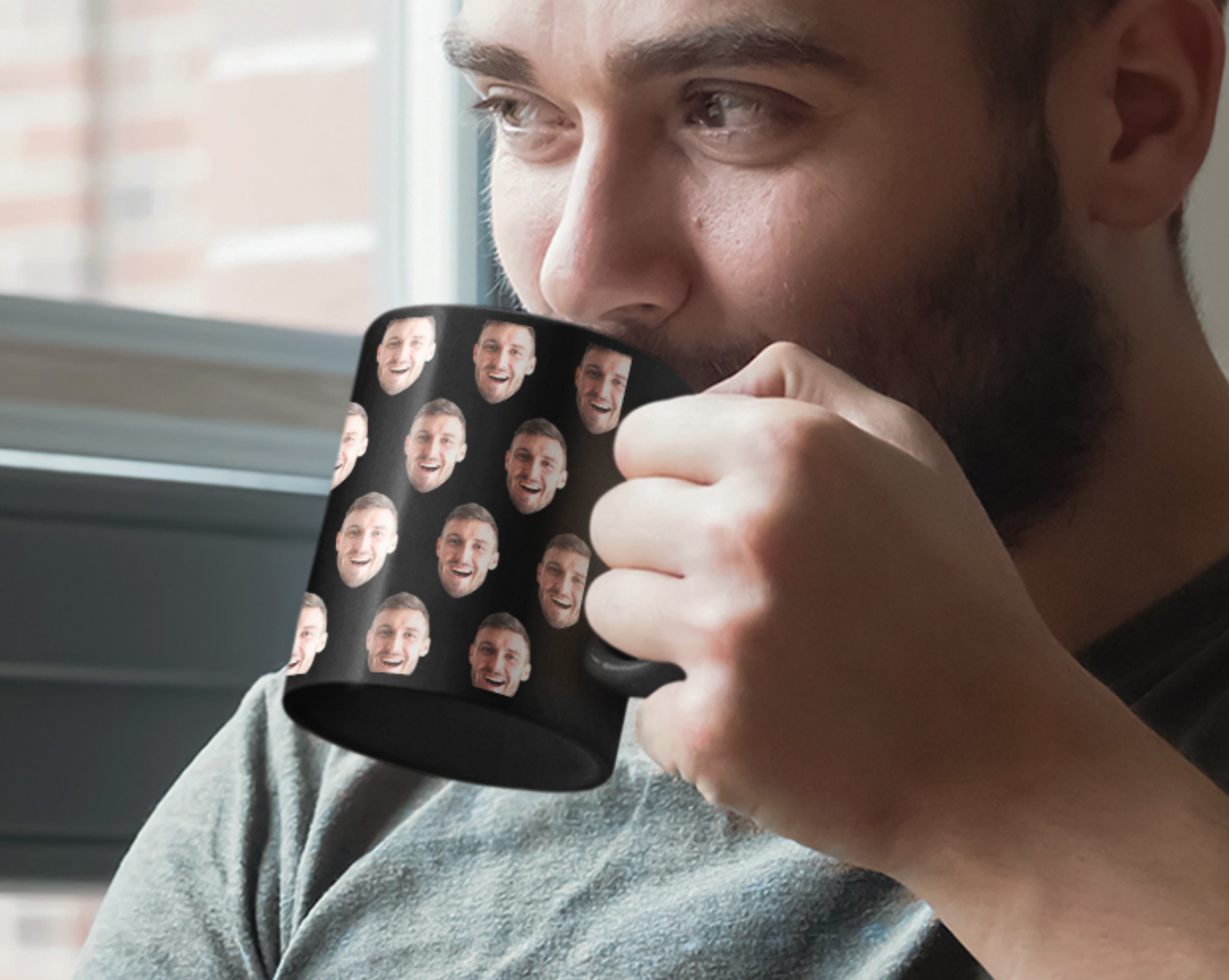 Custom Face Mug Black - Kids Face Mug - Photo Mugs - Personalized Face ...