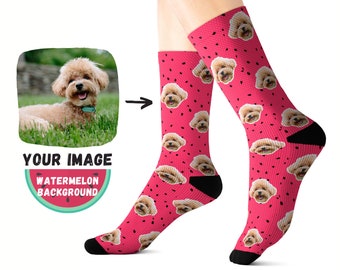 Custom Dog Face Socks - Personalized Socks - Gift For Dog Dad Cat Dad Dog Mom Dog Lovers - Funny Fathers Day Gift - Dog Socks - Cat Socks