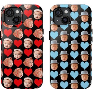 Coque de portable personnalisée pour animal de compagnie ou bébé - Cadeau personnalisé pour les amoureux des animaux et des bébés, iPhone/Android - Coque pour iPhone 16 Pro Plus Max