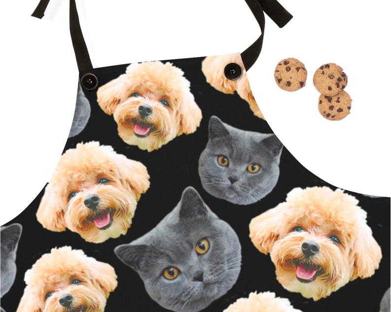 Custom Your Face on Apron Custom Face Apron Cat Dad Dog Etsy Canada