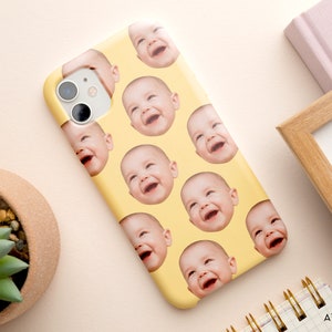 Coque de téléphone personnalisée avec photo - Cadeaux personnalisés pour la fête des Mères pour grand-mère - iPhone 11 12 13 - Plus Cases - Coque de portable robuste - Coques de portable fines