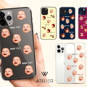 Personnalisez votre coque de portable FACE - Coque iPhone personnalisée photo bébé - Coque iPhone 11 visages enfants - Coque photo iPhone 12 - iPhone 13 Pro Max