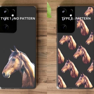 Personalisierte iPhone Hülle mit Pferdegesicht - Personalisierte Haustier Muster Handyhülle - Geschenke für Pferdeliebhaber - iPhone 11, 12 Pro, 13 Pro Max, XR - Samsung Hüllen