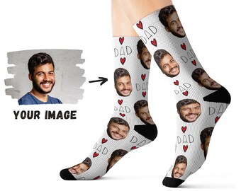 Custom Dad Socks - Custom Face Socks For Men - Personalized Socks - Custom Photo Socks - Love Dad Socks - Personalized Gift For Father