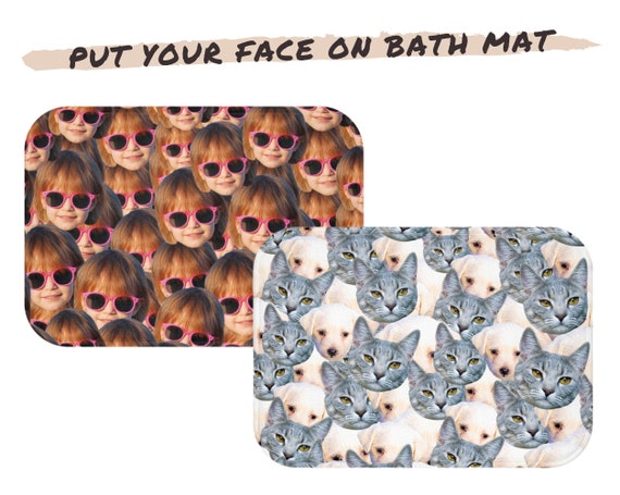 Custom Pet Face Portrait Bath Mat, Personalized Dog Face Door Mat, Floor  Mats, Bathroom Decor, Dog Home Decor, Housewarming Gift, Bath Rug 