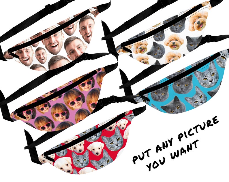 CUSTOM FANNY PACK Dog Bag Pack Pet Lover Gift Funny Dog Etsy