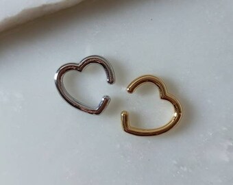 Cuore Piercing Dell Orecchio Etsy