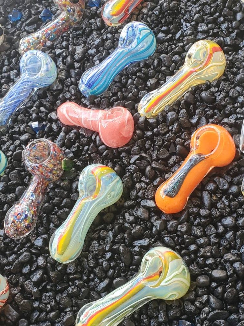 Mini Glass Pipe & Glass Chillum One Hitter Gift Set Etsy