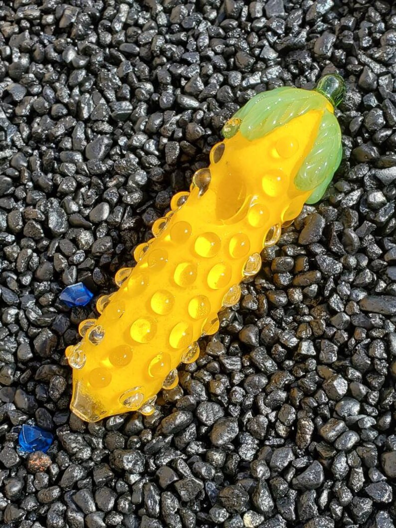 Glass Corn On The Cob Pipe Etsy