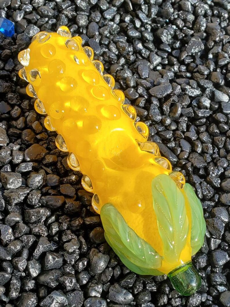 Glass Corn On The Cob Pipe Etsy