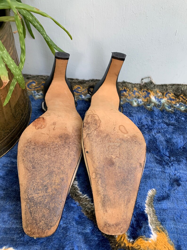 spanish leather heels