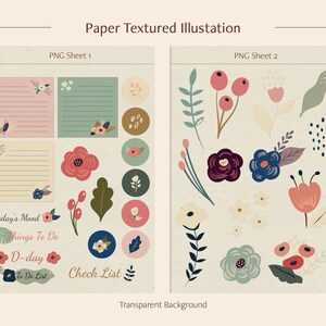 Digital Stickers for Goodnotes Flowers, Digital Planner Sticker SET ...