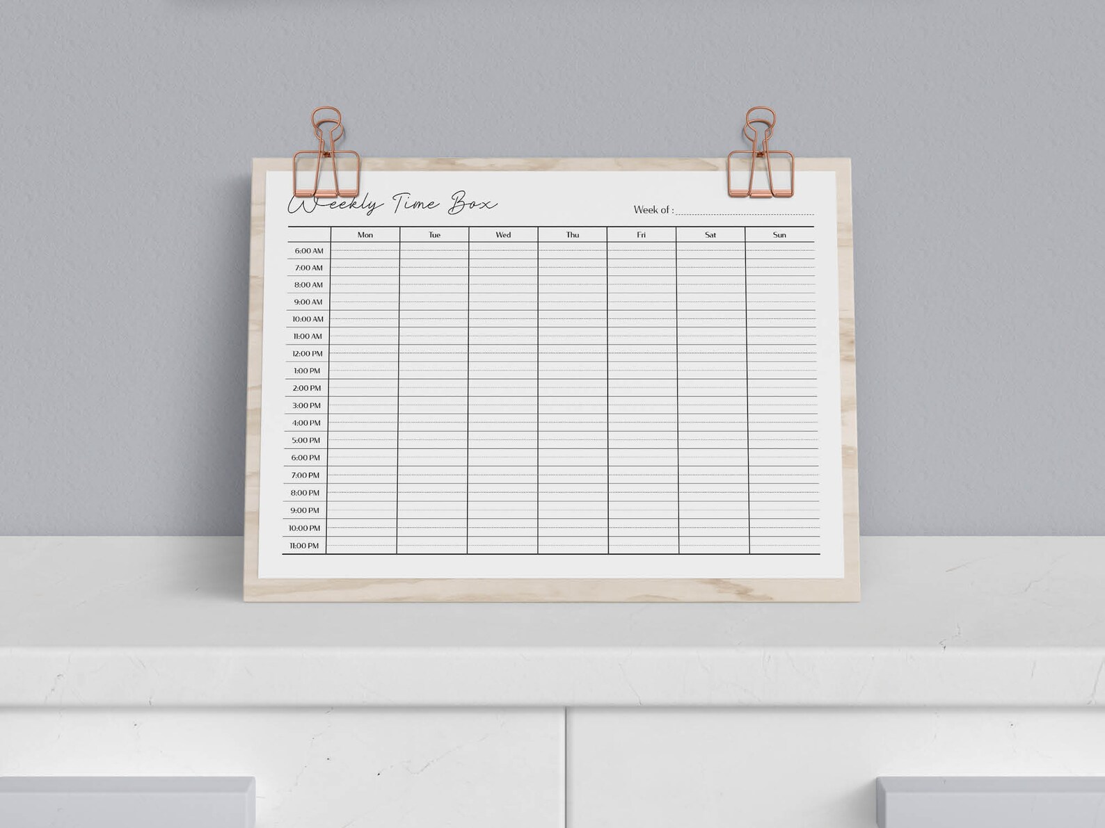 Printable Half Hour Time Blocking Planner Hourly Weekly - Etsy