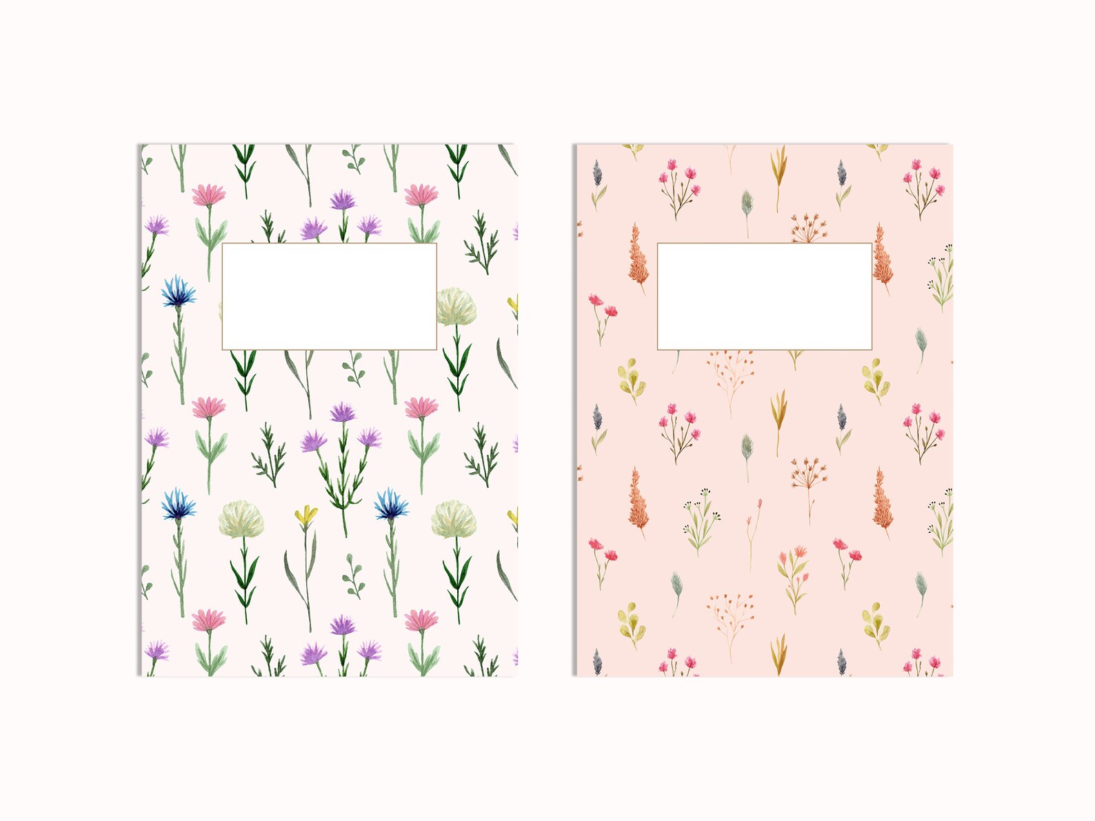 Binder Cover Printable PDF Set of 6 A4 Binder Covers Letter Size Binder