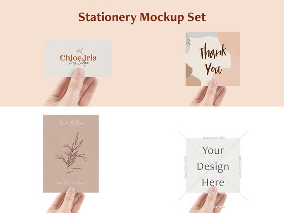 Stationery Mock Up Business Card 5x7 Invitation Greetings Etsy