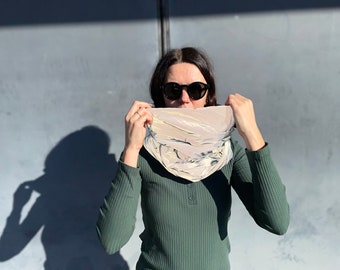 Reflecting Infinity Scarf Snood Waterproof Windproof Cowl Rain Scarf Hooded Infinity Unisex Scarf Huge Warm and Cozy Infinity Scarf
