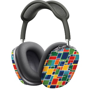 Modern Square Mosaic Abstract Pattern AirPod Max Case Protective Covers