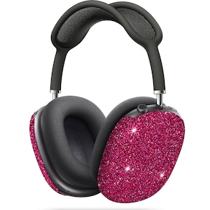 Hot Pink Sparkle Print AirPod Max Case Protective Covers