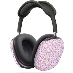Soft Pastel Watercolor Flowers in Pinks and Purples AirPod Max Case Protective Covers