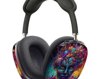 Qlix Silver Drip Frames – Airpods Max Case (lightweight, USB-C