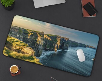 Ireland Landscapes Cliffs at Inishmore Desk Mat Extended Gaming Mouse Pad - 3 Sizes