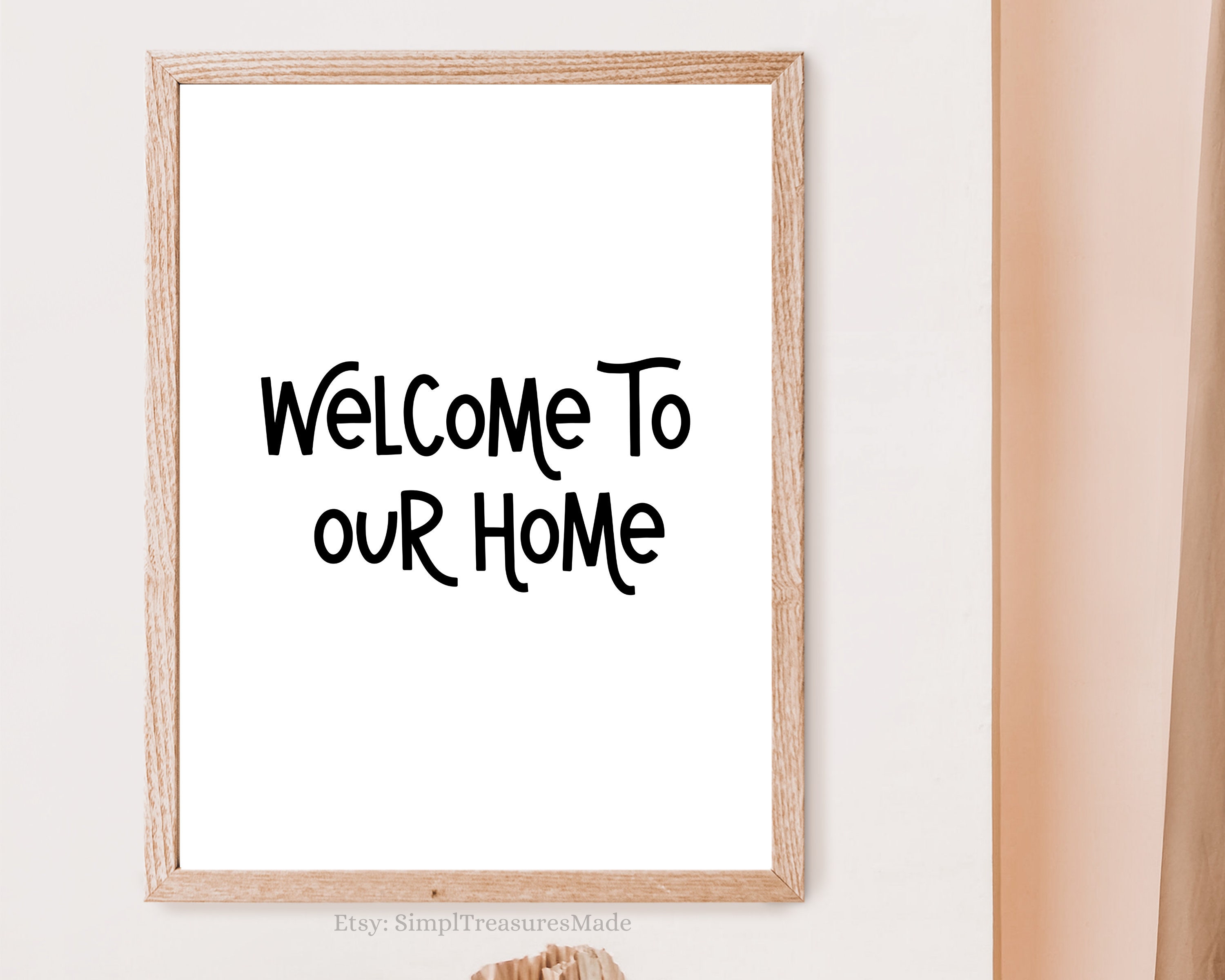 Wall Décor Wall Art Welcome To Our Home Home Décor Welcome | Etsy