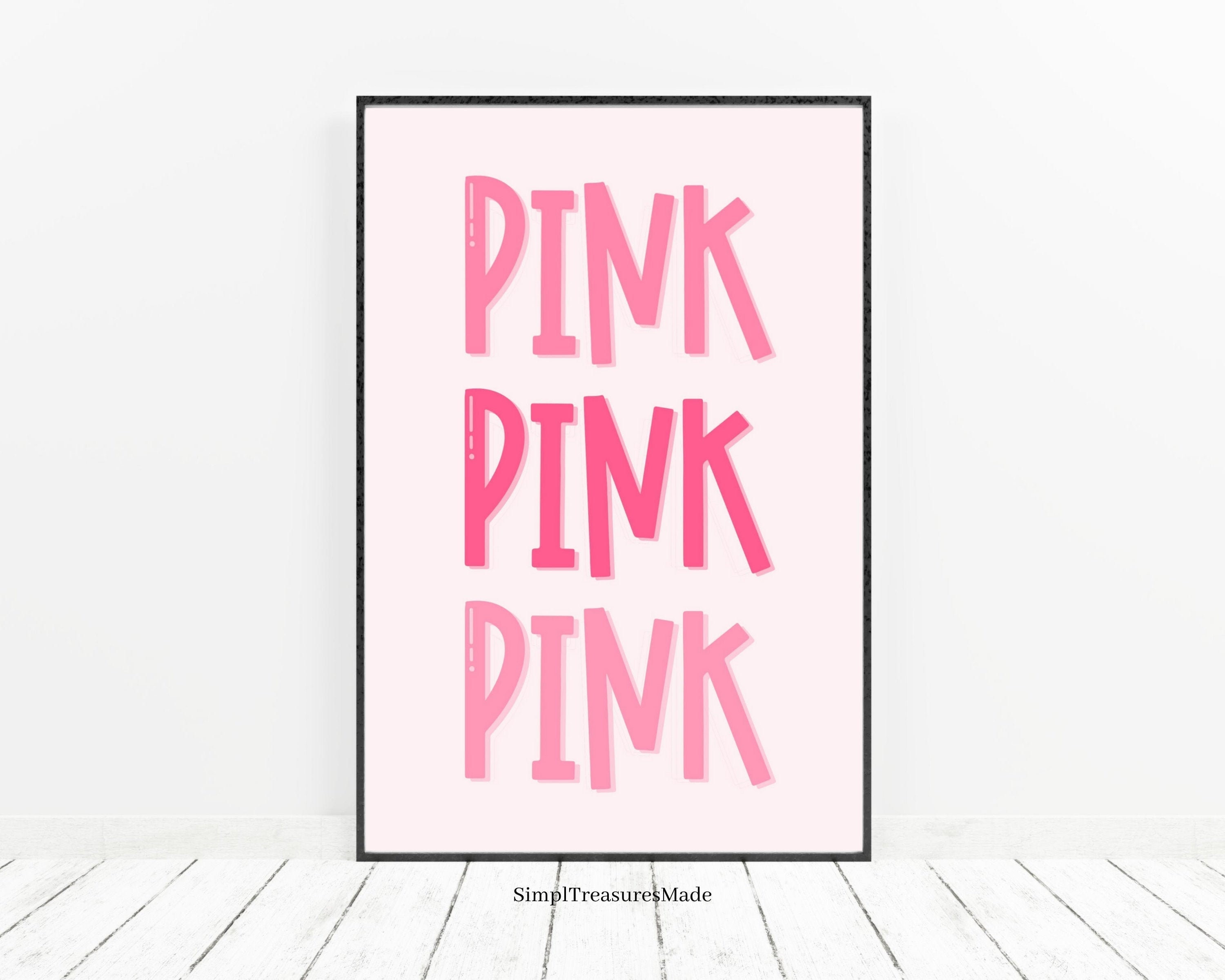 Wall Décor Wall Art Wall Print Pink Art Girl Room Décor Etsy