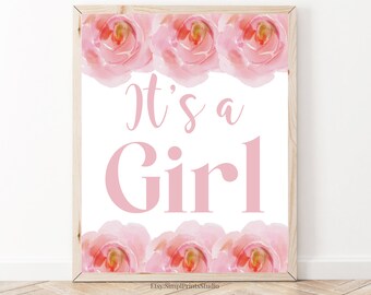 Its a Girl Printable | Etsy