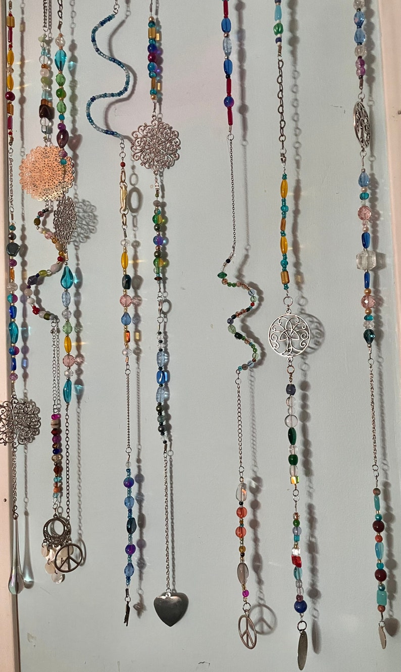 Bohemian Bead Suncatcher Chain Curtains Set of 12 Etsy