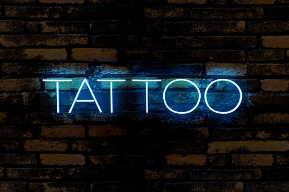 Tattoo Neon Sign Tattoo Neon Light Tattoo Neon Custom | Etsy