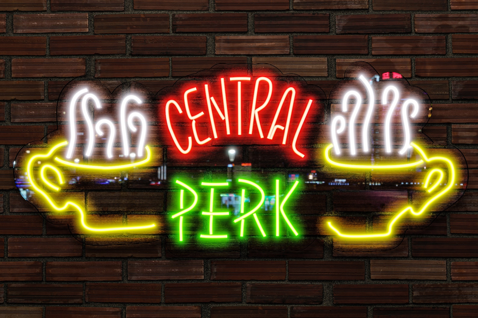 Central Perk Neon Sign Friends Central Perk Neon Sign | Etsy