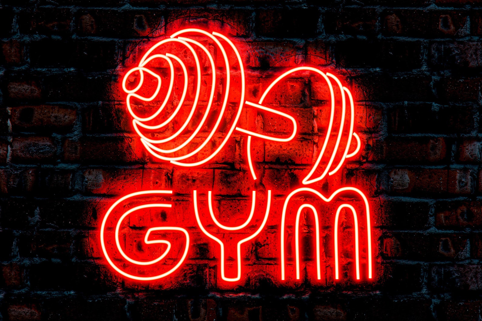 Gym Signs Etsy Gym Neon Sign Gym Neon Lights Gym Neon Logo Etsy