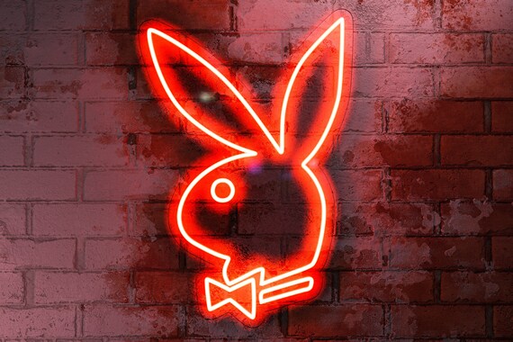 Neon Playboy Bunny Zeichen Neon Playboy Logo Neon Playboy | Etsy