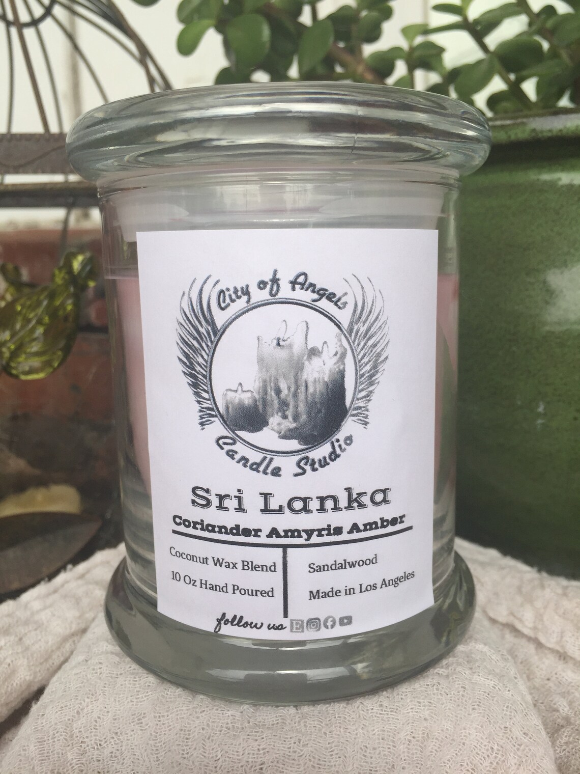 Sri Lanka Sandalwood scented candle Coriander relaxation Etsy