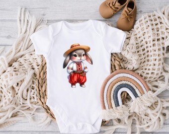 Ukrainian Baby Onesie| Baby Onesie| Ukraine| Ukrainian Onesie| Ukrainian Bodysuit| Bunny onesie|Бодік із зайчиком|