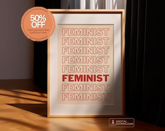 Feminist Art Print, Girl Power Poster (Digital Download)