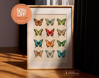 Butterflies Digital Poster - Instant Download - Digital Download