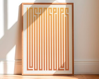 Los Angeles Typography Poster – Vintage Travel Art Print (Digital Download)