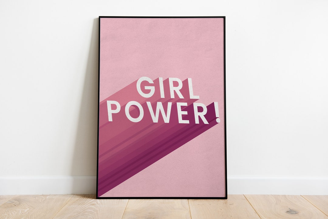 Girl Power Printable Digital Download Power Print Feminist Etsy