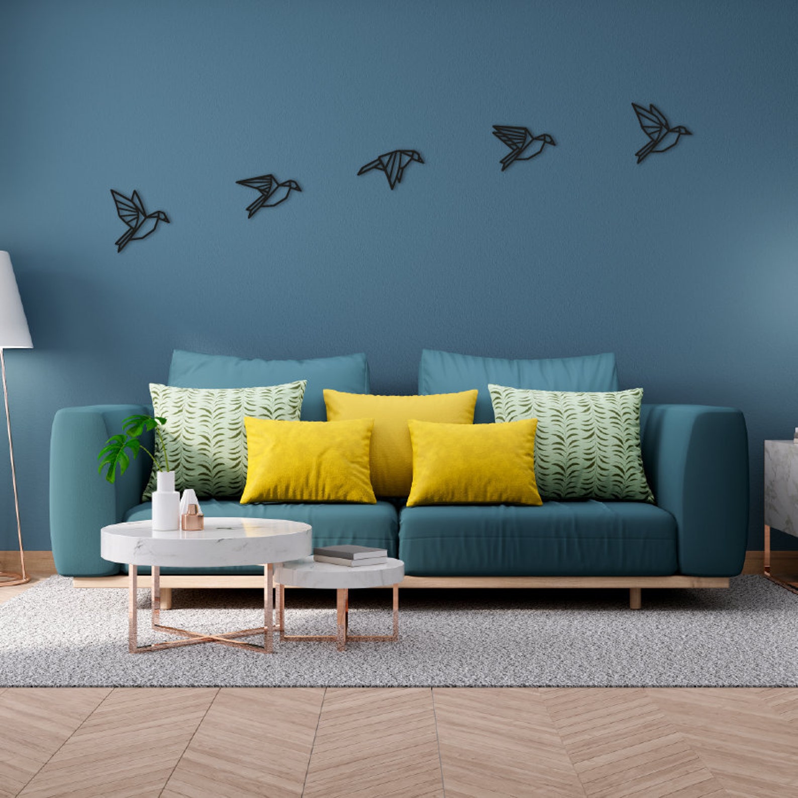 Wooden Birds on Wall Designed by Wall of Decoree Etsy