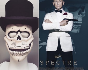 ジェームズ・ボンド 007 スペクターの関節式スカルマスクの複製 - Etsy