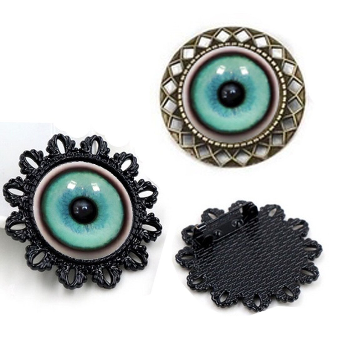 Creepy Halloween Taxidermy Jaguar Eyes Brooch - Etsy
