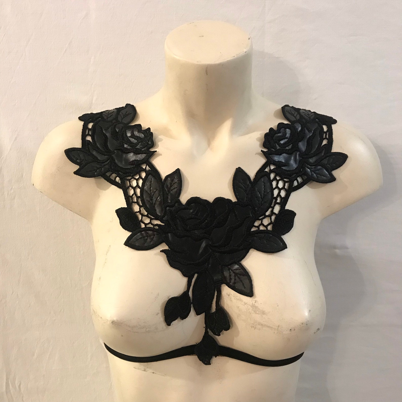 Body Jewelry Harness Sexy Lace Lingerie Necklace Etsy