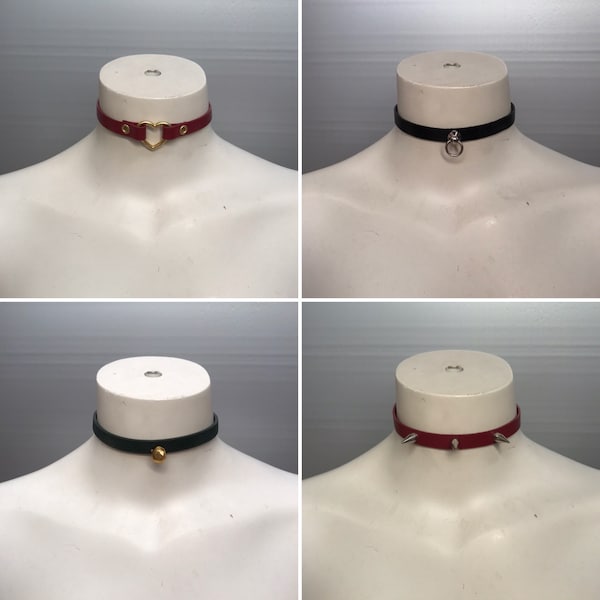 Collier Ras De Cou BDSM Rouge En Cuir - Pendentif Croix Et Flamme - 2Jewels - Neuf Avec étiquettes