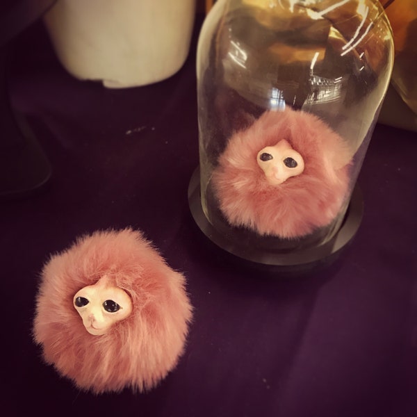 2 colors - Plush decoration Pygmy Puff fantasy collection