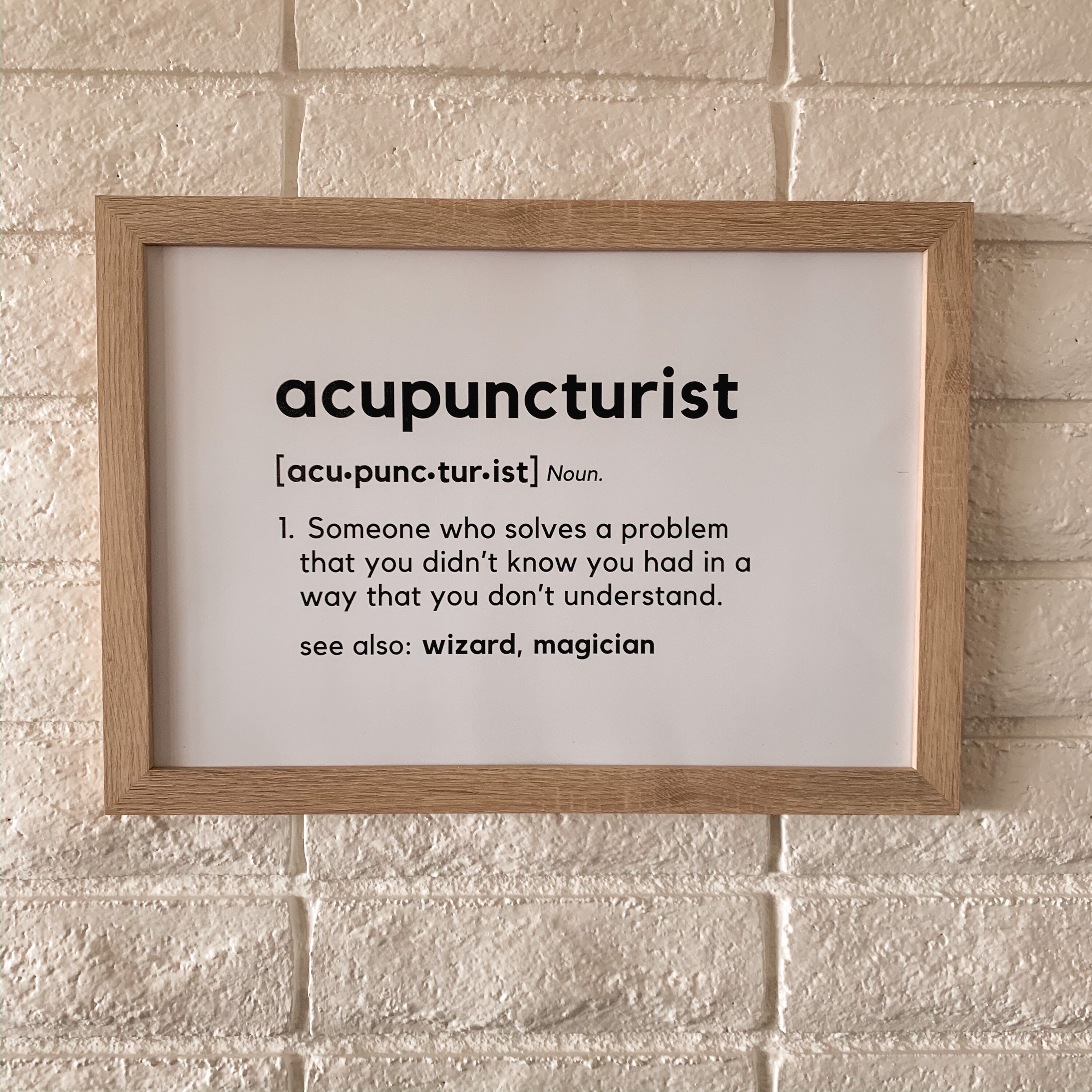 Acupuncturist Poster Etsy